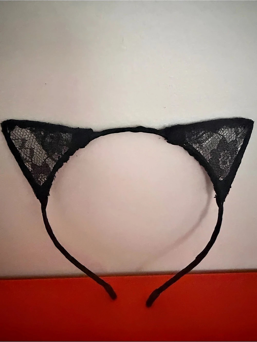 Black Lace Cat Ear Headband